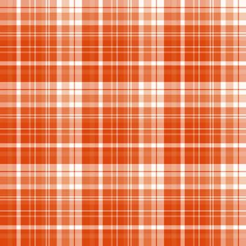 Seamless pattern in bright orange and white colors for plaid, fabric, textile Illustrazione stock