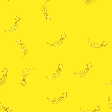 Seamless pattern bright star shoot cartoon vector Illustrazione stock