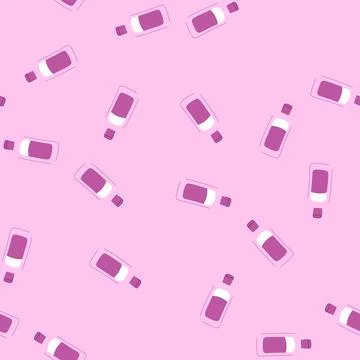 Seamless pattern brightening face toner cartoon vector 스톡 일러스트