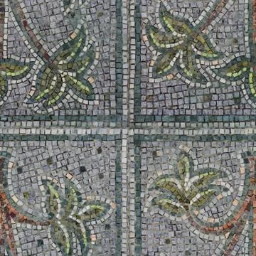 Seamless pattern with brite mosaic blocks Stockfoto's