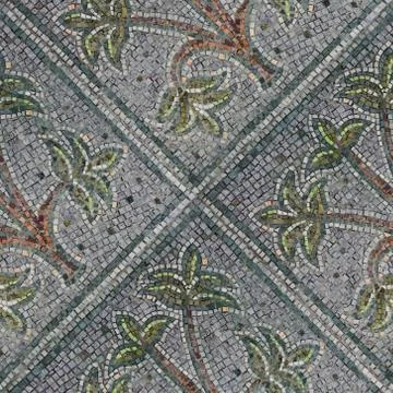 Seamless pattern with brite mosaic blocks Foto stock