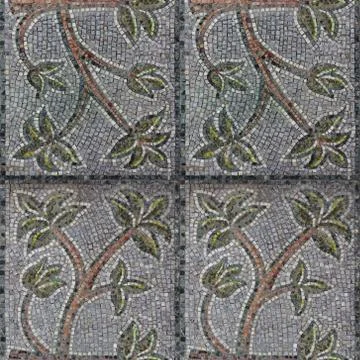 Seamless pattern with brite mosaic blocks Stock Photos