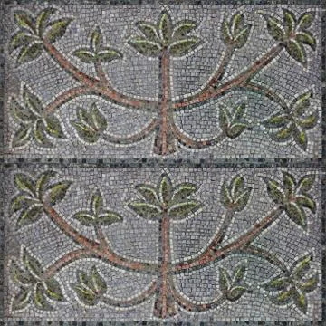 Seamless pattern with brite mosaic blocks Stock Photos