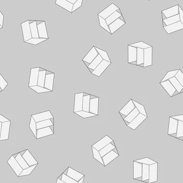 Seamless pattern brochure business card holder cartoon vector Stock Illustration