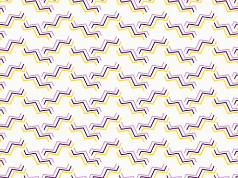 Seamless pattern with broken lines. Geometric elements memphis in the style.. Illustrazione stock