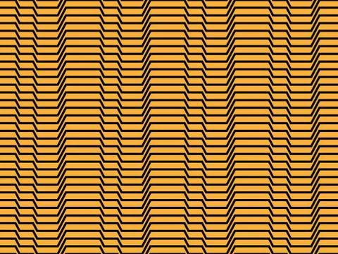 Seamless pattern of broken lines. Optical effect. Simple vector illustration Illustrazione stock