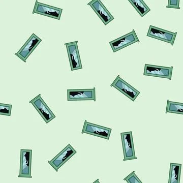 Seamless pattern Broken window glass showing damage and destruction Stock Illustration