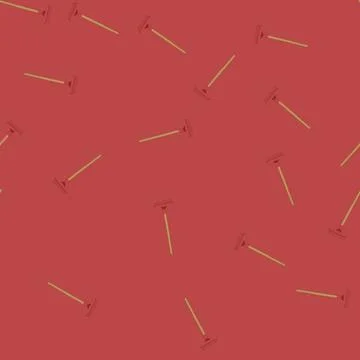 Seamless pattern broom rake cartoon vector イラスト素材
