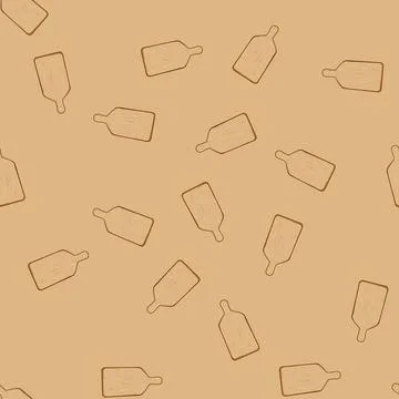 Seamless pattern brown chopping board cartoon vector 스톡 일러스트