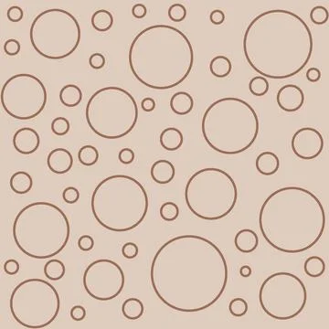 A seamless pattern brown circle. simple background Illustrazione stock