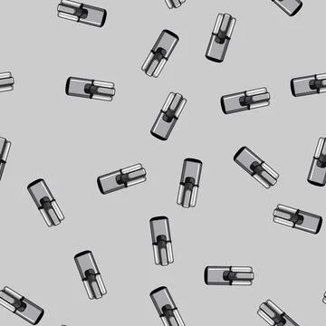 Seamless pattern brown coffee grinder electric cartoon vector Stock Illustration