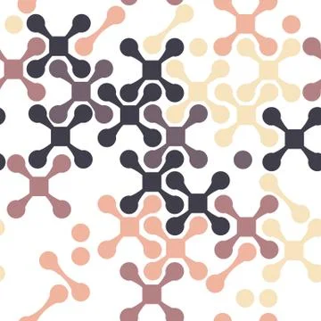 Seamless pattern of brown crosses Stock Illustration