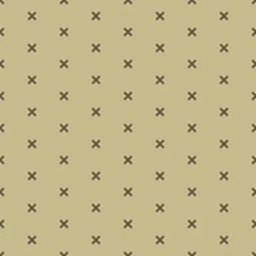 Seamless pattern with brown crosses Stock Illustration