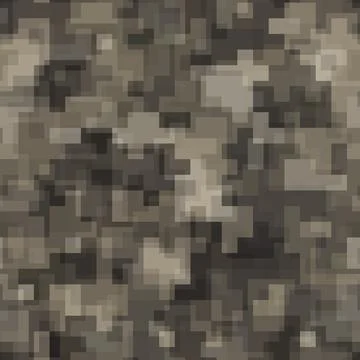 Seamless pattern brown pixel digital camouflage desert sand background 스톡 일러스트