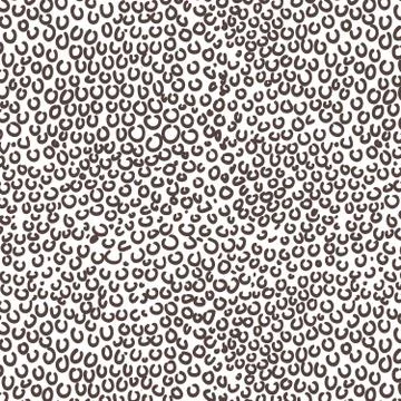 Seamless pattern brown scribbles Illustrazione stock