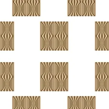 Seamless pattern with brown squares vector - geometrical shapes pattern Stock Illustration