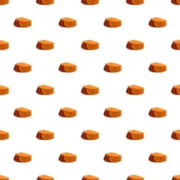 Seamless pattern with brown tree stumps Stock Illustration