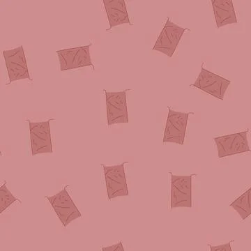 Seamless pattern brownies parchment paper cartoon vector Stock Illustration