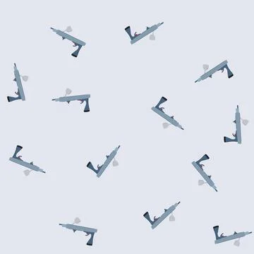 Seamless pattern brush paint sprayer cartoon vector Stock Illustration