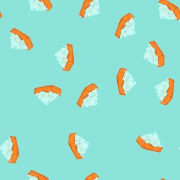 Seamless pattern brush sponge kitchen cartoon vector Illustrazione stock