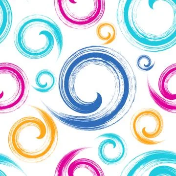 Seamless pattern with brush strokes Illustration