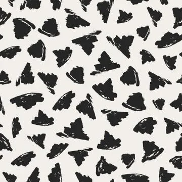 Seamless pattern with brush strokes Stock Illustration