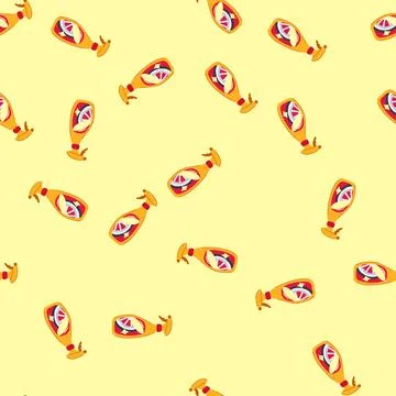 Seamless pattern brush wheel cleaner cartoon vector Ilustración de archivo