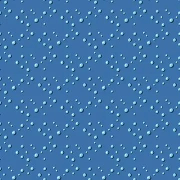 Seamless pattern bubbles on blue background. Grid flat texture of soap for an Stock Illustration