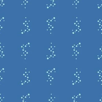 Seamless pattern bubbles on blue background. Abstract texture of soap for any 스톡 일러스트