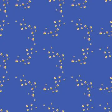 Seamless pattern bubbles on bright blue background. Abstract texture of soap  스톡 일러스트