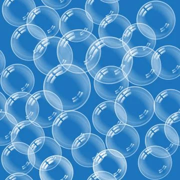Seamless pattern with bubbles. Stock Illustration