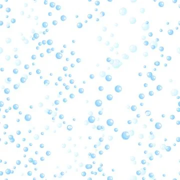 Seamless pattern bubbles isolated on white background. Flat texture of soap f 스톡 일러스트