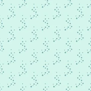 Seamless pattern bubbles on light turquoise background. Abstract texture of s イラスト素材