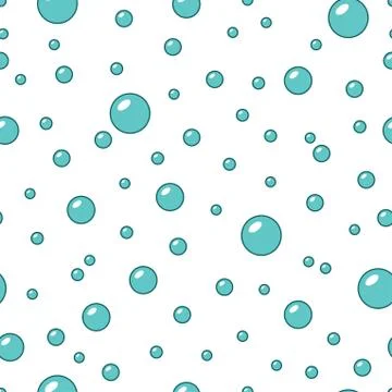 Seamless pattern with bubbles s for textile, paper and fabric. Colorful design Stock Illustration