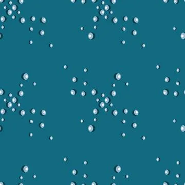 Seamless pattern bubbles on teal background. Abstract texture of soap for any Stockillustratie
