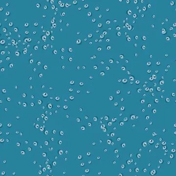 Seamless pattern bubbles on teal background. Flat texture of soap for any pur イラスト素材