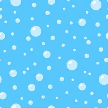 Seamless pattern with bubbles. Vector illustration Stock Illustration