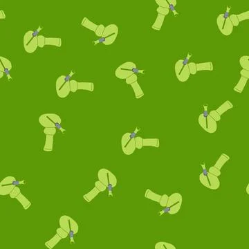 Seamless pattern bud bong cannabis cartoon vector Stock Illustration