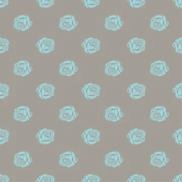 Seamless pattern Bud roses Stock Illustration