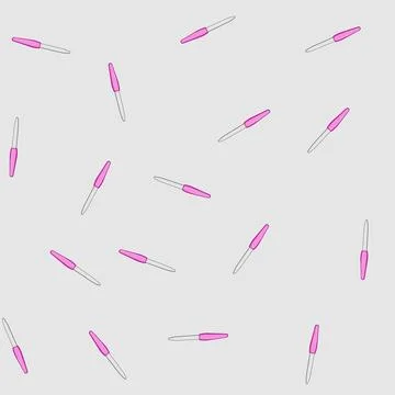 Seamless pattern buffer nail file cartoon vector Stock Illustration
