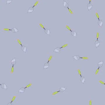 Seamless pattern build trowel cartoon vector Stock Illustration