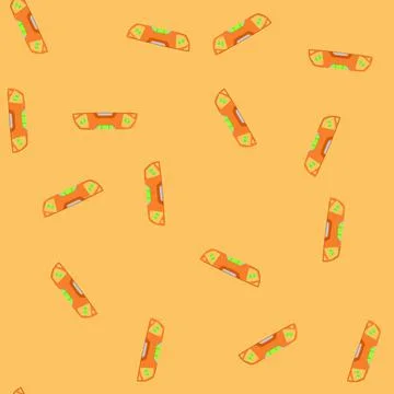 Seamless pattern builder level tool cartoon vector Stock Illustration