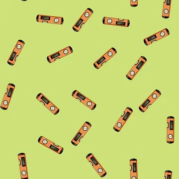 Seamless pattern Building level precision measuring construction tool Ilustración de archivo