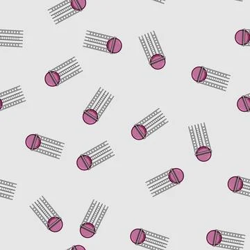 Seamless pattern building water tower cartoon vector Stock Illustration