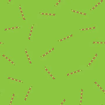 Seamless pattern bunting birthday flags cartoon vector 스톡 일러스트