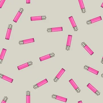 Seamless pattern burn lighter fire cartoon vector Stock Illustration