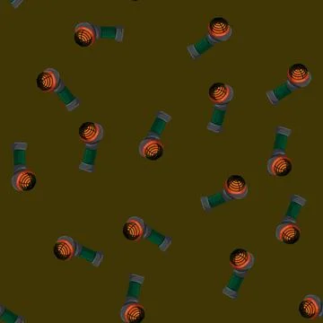 Seamless pattern burner heater gas cartoon vector Stockillustratie