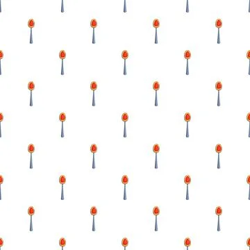 Seamless pattern of burning matchsticks on white background Stock Illustration
