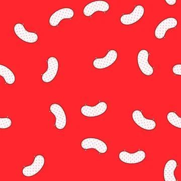 Seamless pattern up burp cloths cartoon vector Stock Illustration