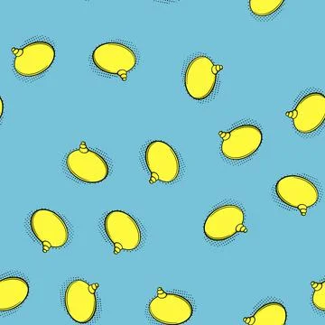 Seamless pattern burst comic speech bubble cartoon vector イラスト素材